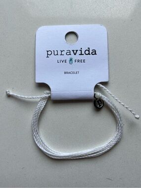 Pura Vida White String Bracelet - NWT! Unisex